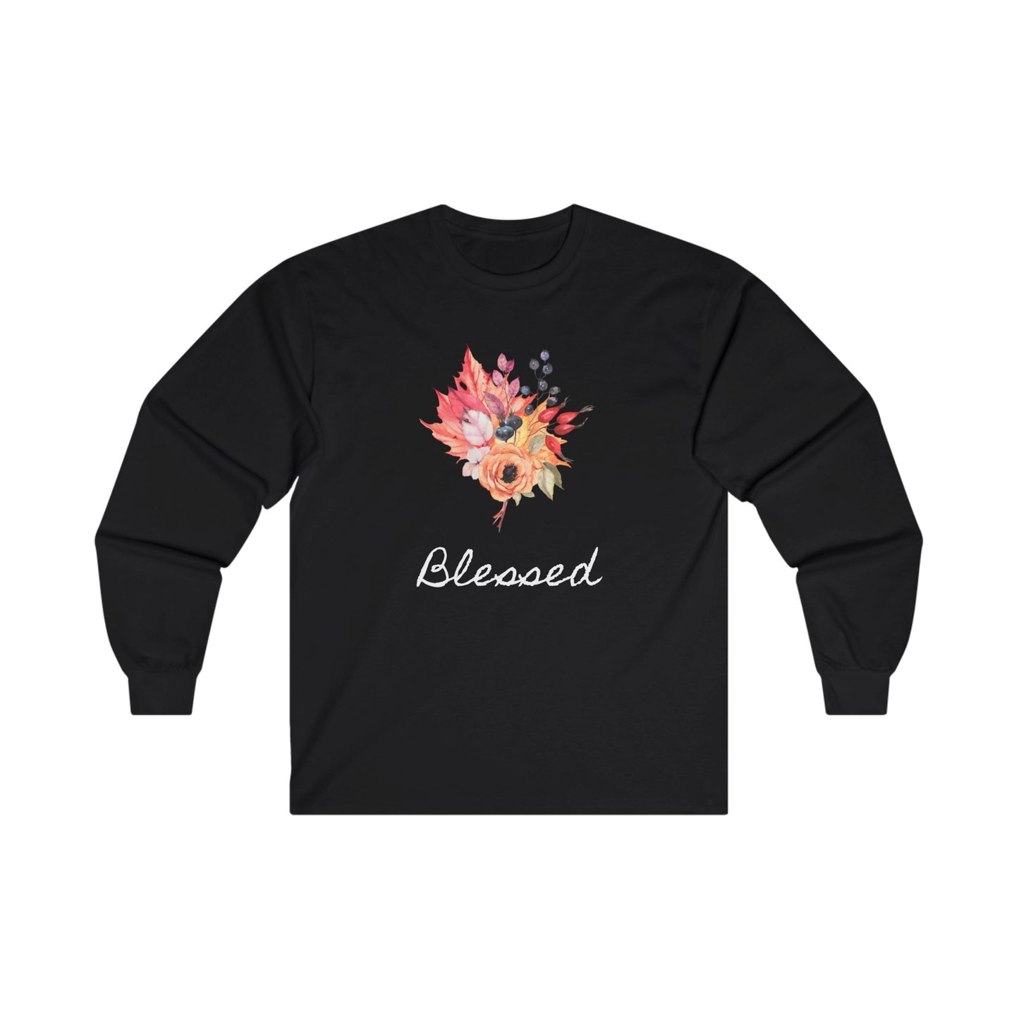 Joyful Floral Long Sleeve Tee – Perfect for Celebrations and Everyday Wear