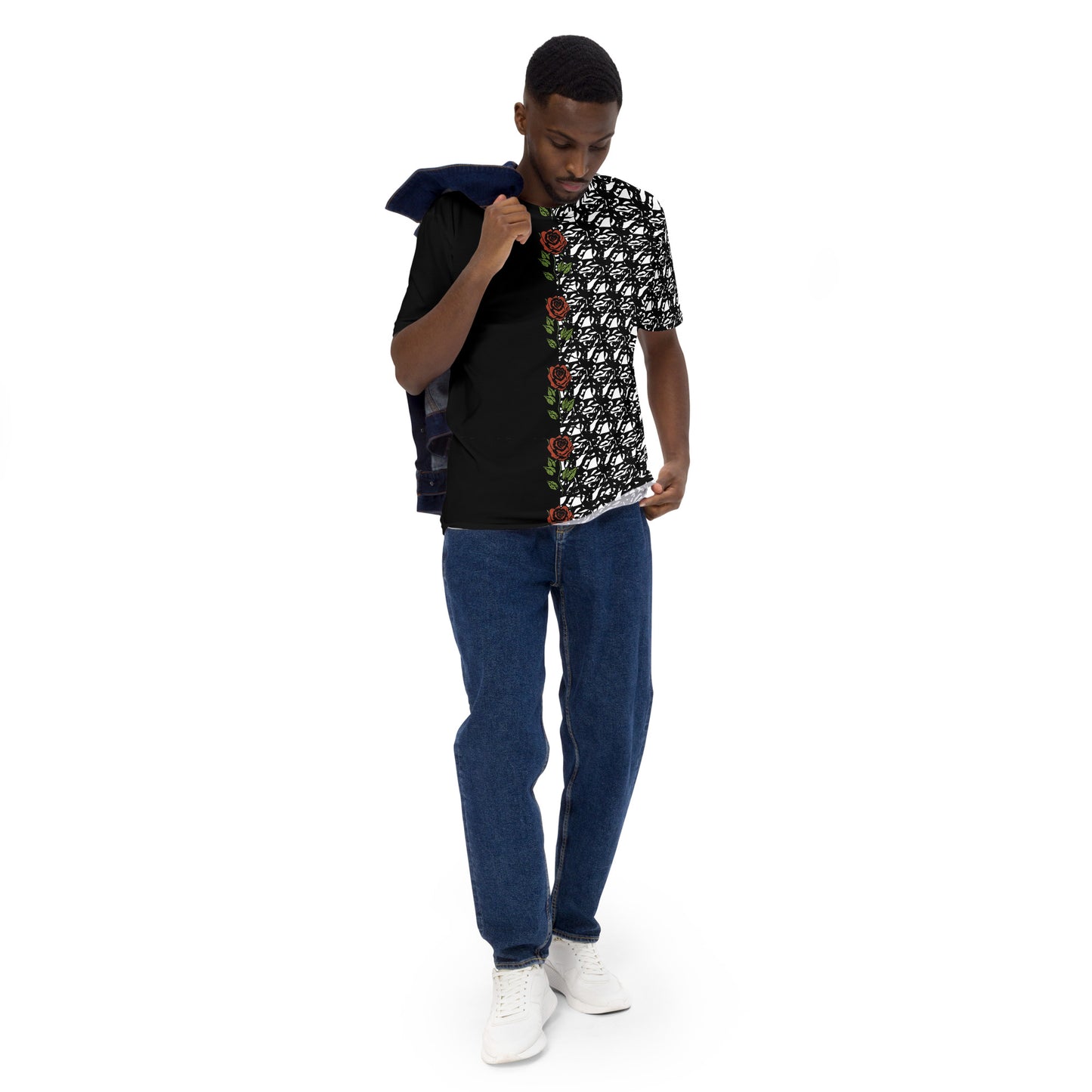 Black and White Rose T-Shirt REG FIT