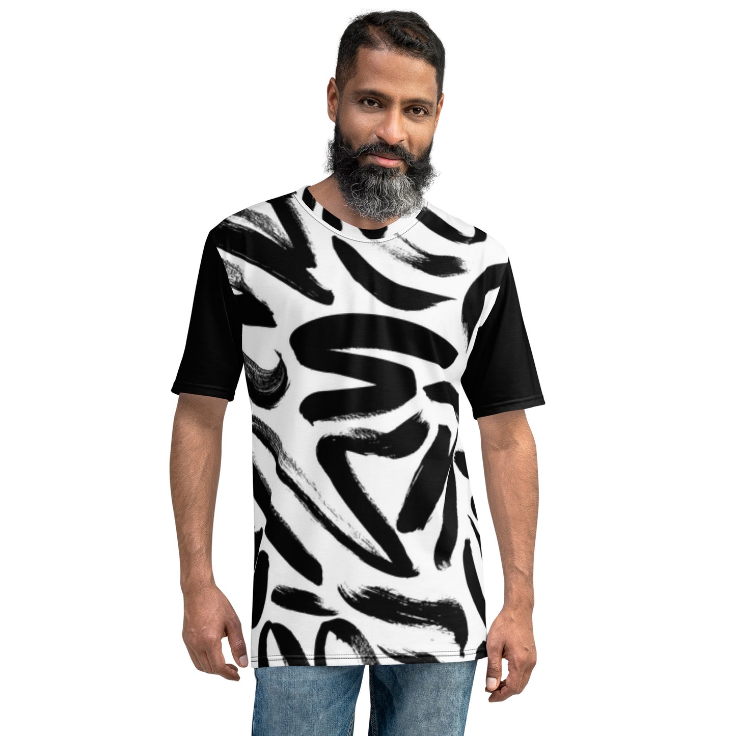 Black and White Scribble T-Shirt REG FIT