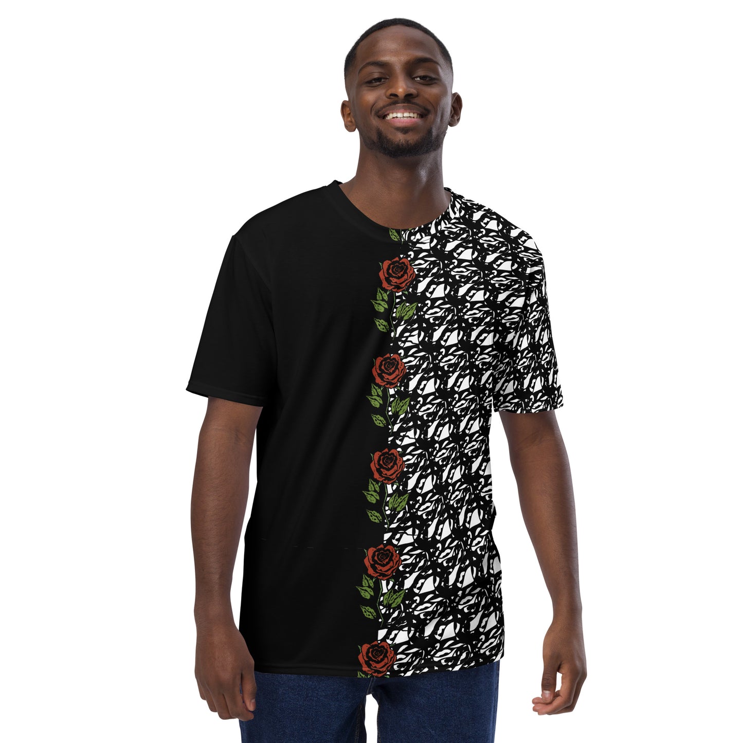 Black and White Rose T-Shirt REG FIT