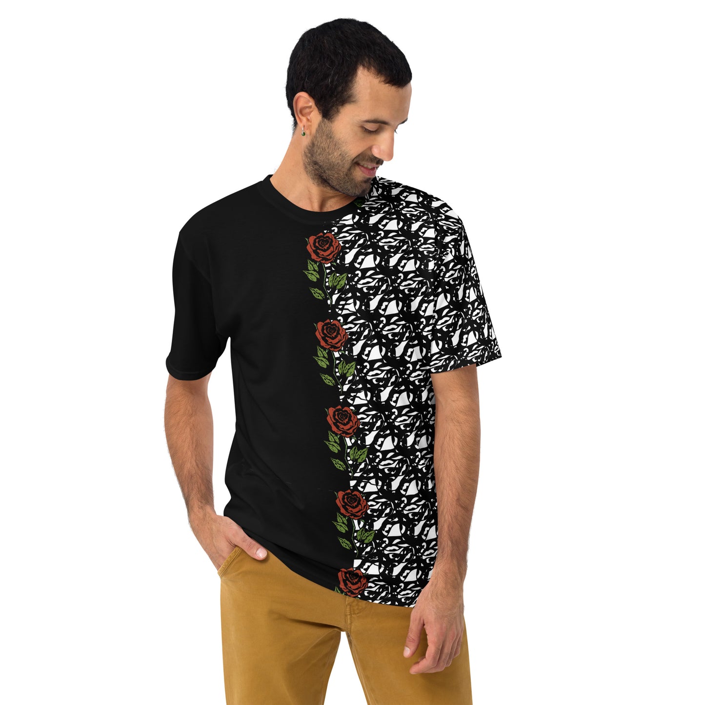 Black and White Rose T-Shirt REG FIT