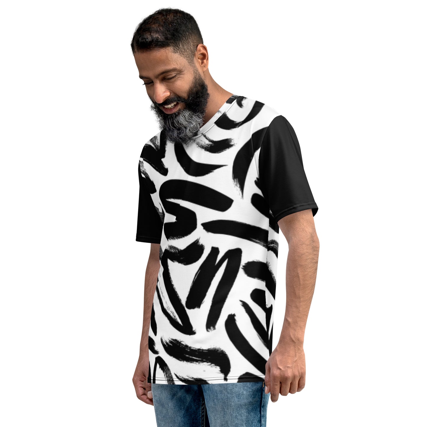 Black and White Scribble T-Shirt REG FIT