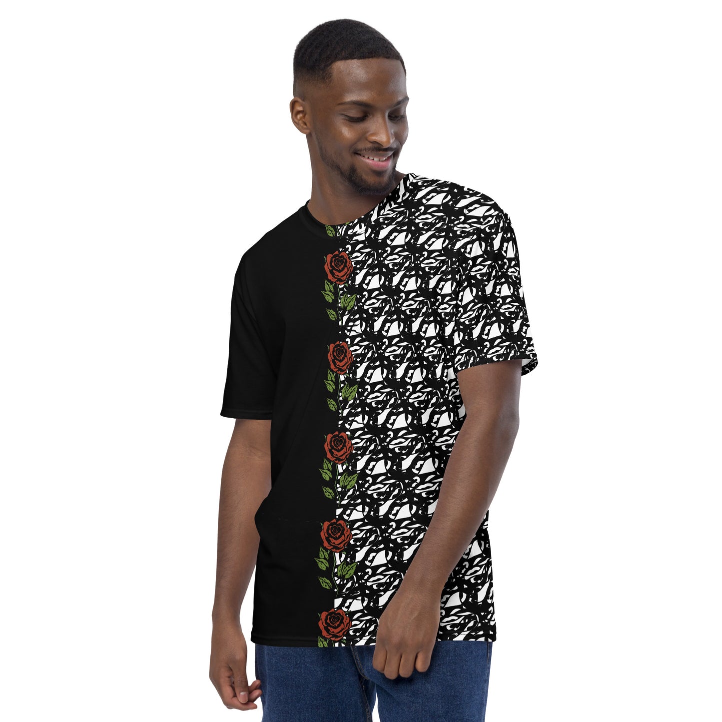 Black and White Rose T-Shirt REG FIT
