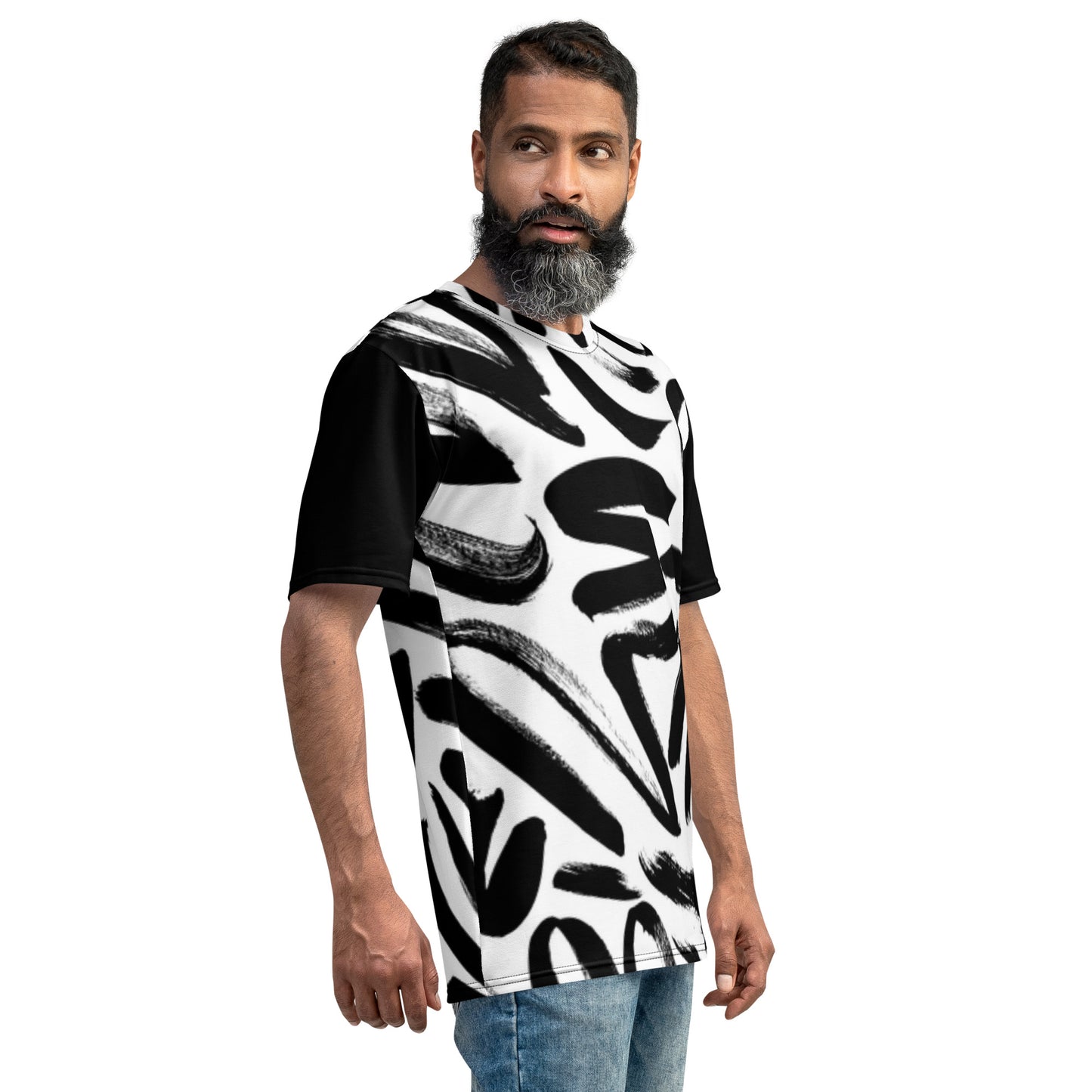 Black and White Scribble T-Shirt REG FIT