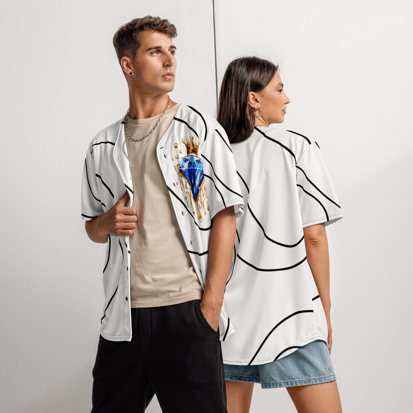 King Swirl baseball jersey
