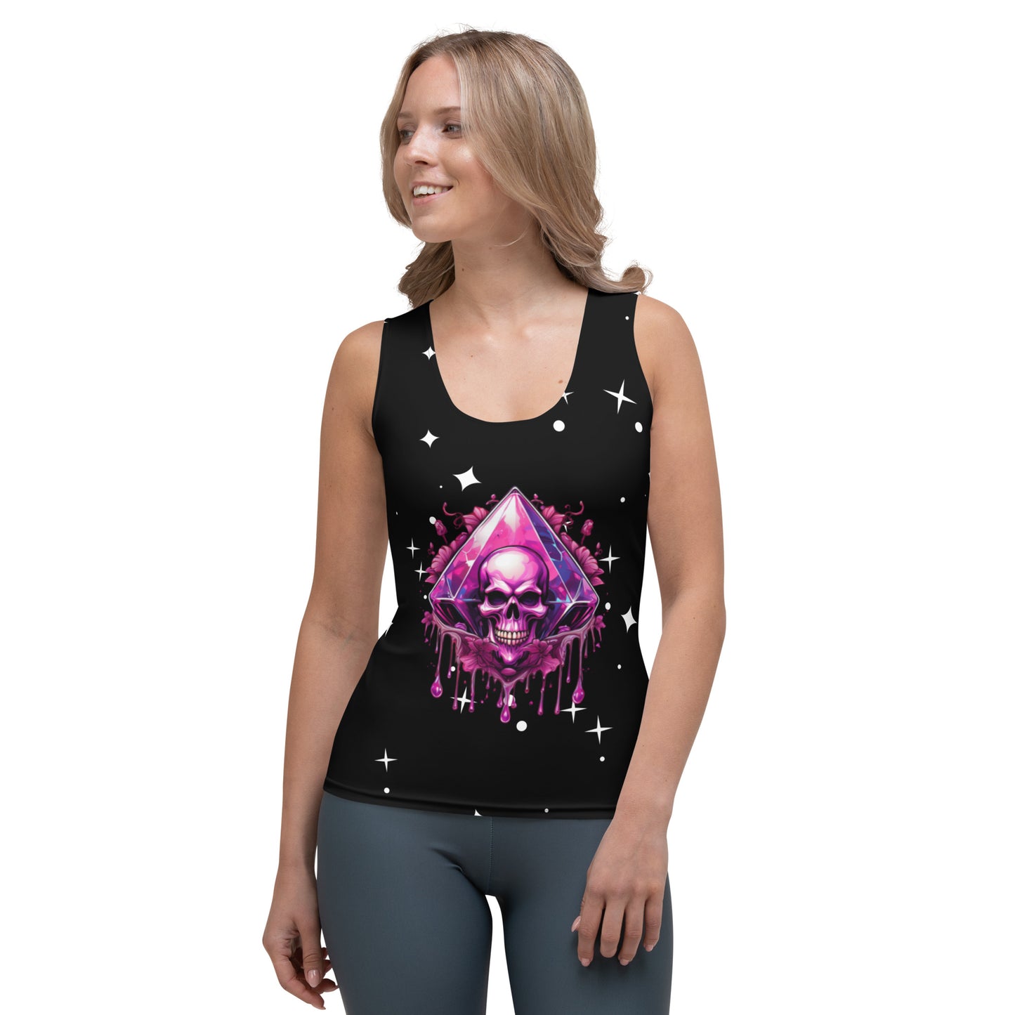 Pink Skull Candy Tank Top