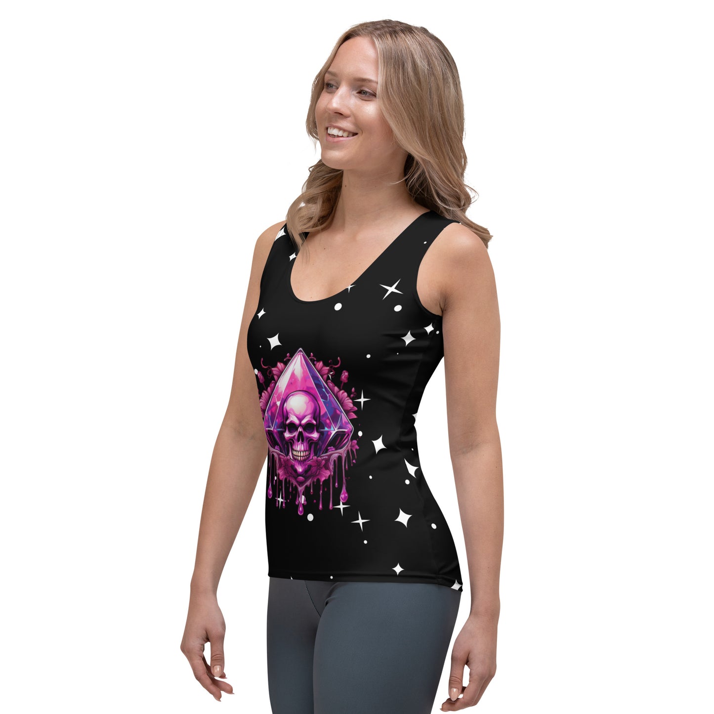 Pink Skull Candy Tank Top