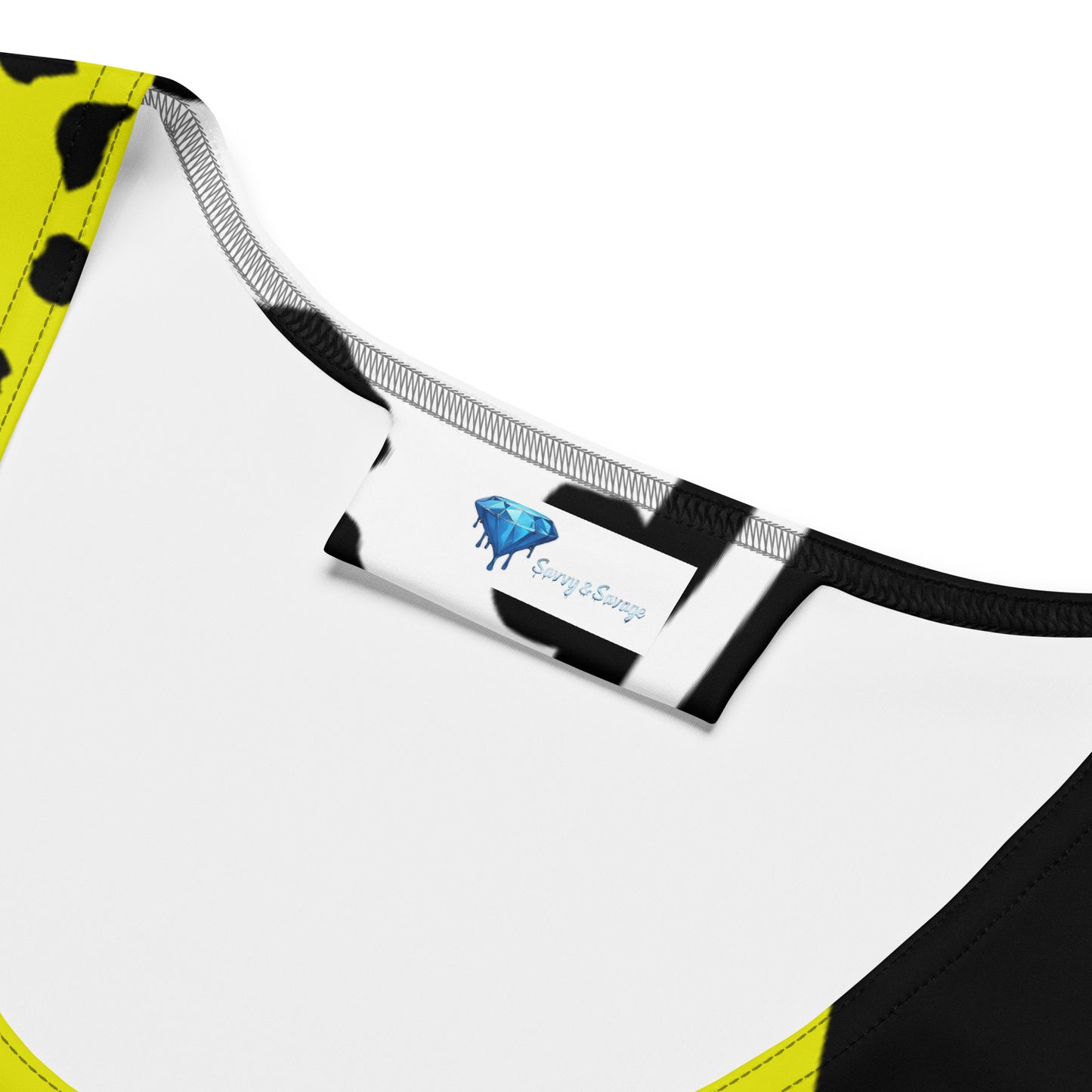 Black and Yellow Grunge Tank Top