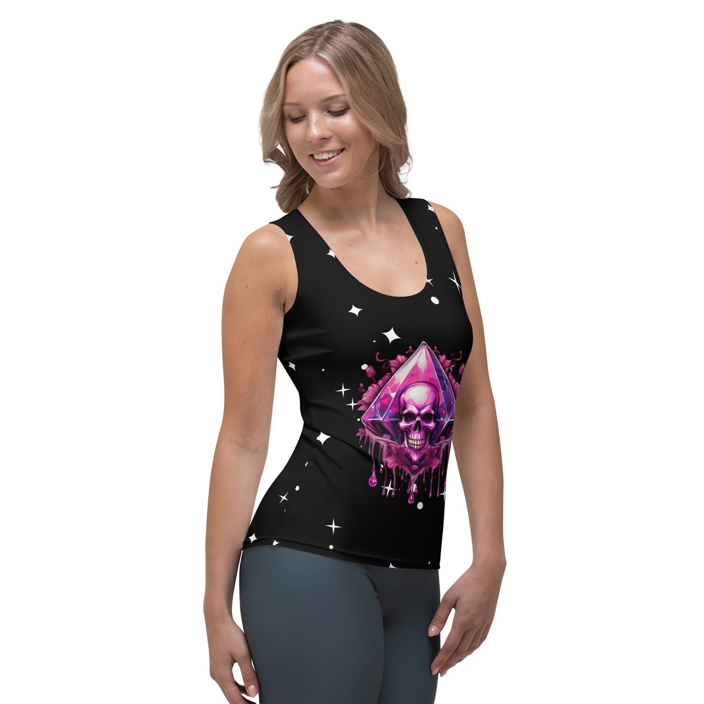 Pink Skull Candy Tank Top