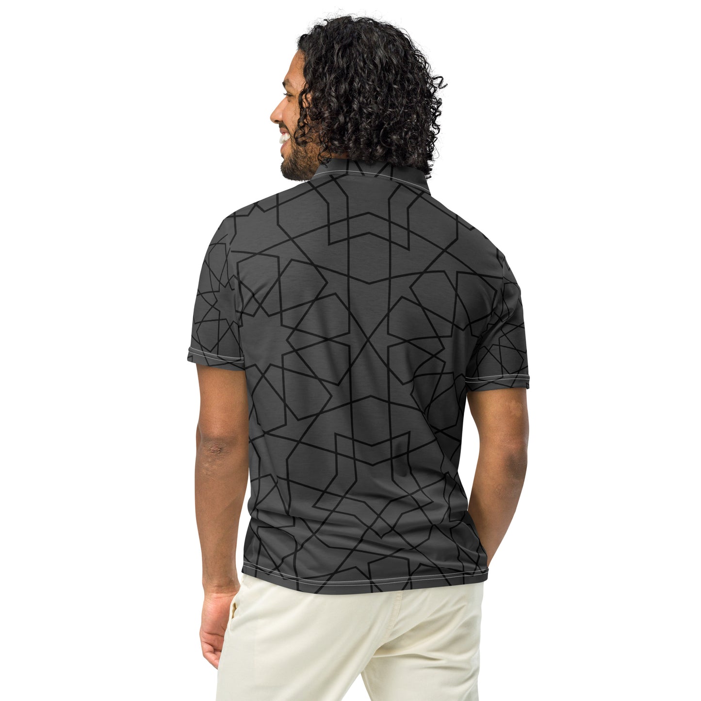Men’s slim fit Boricua Gray polo