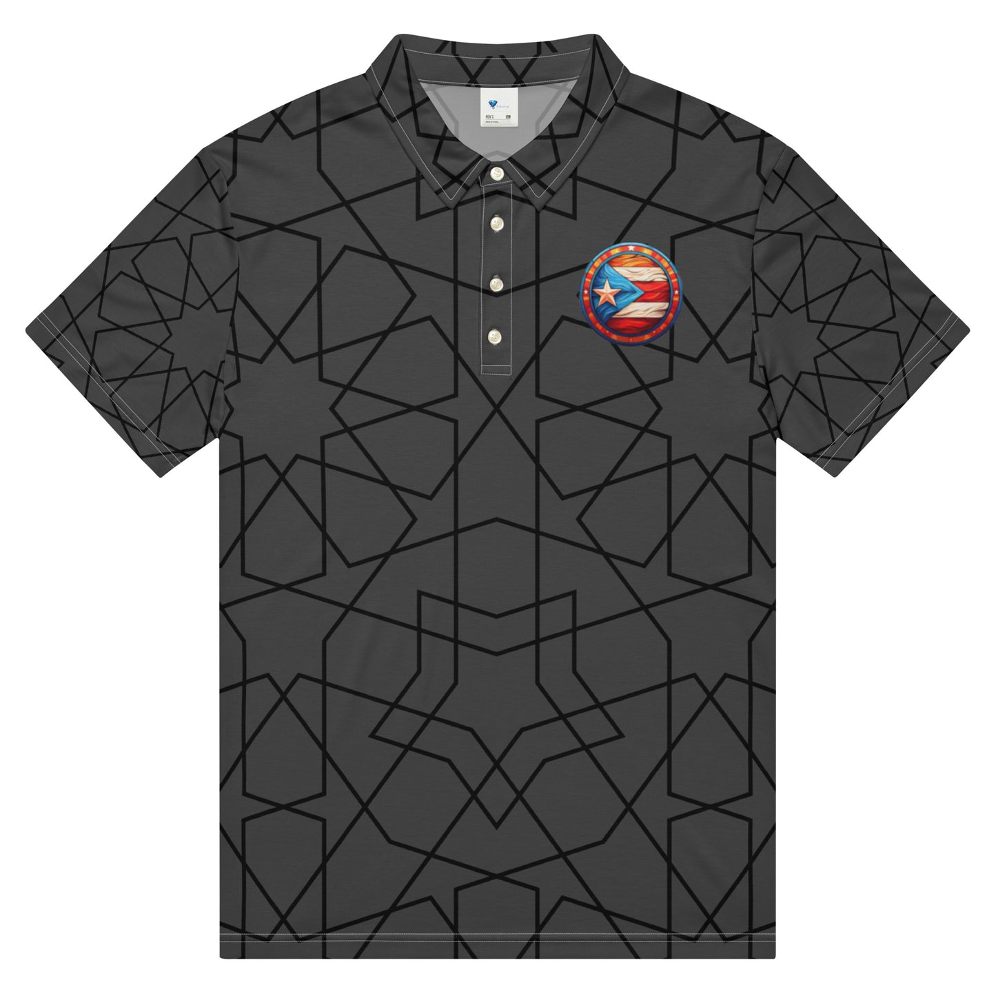 Men’s slim fit Boricua Gray polo