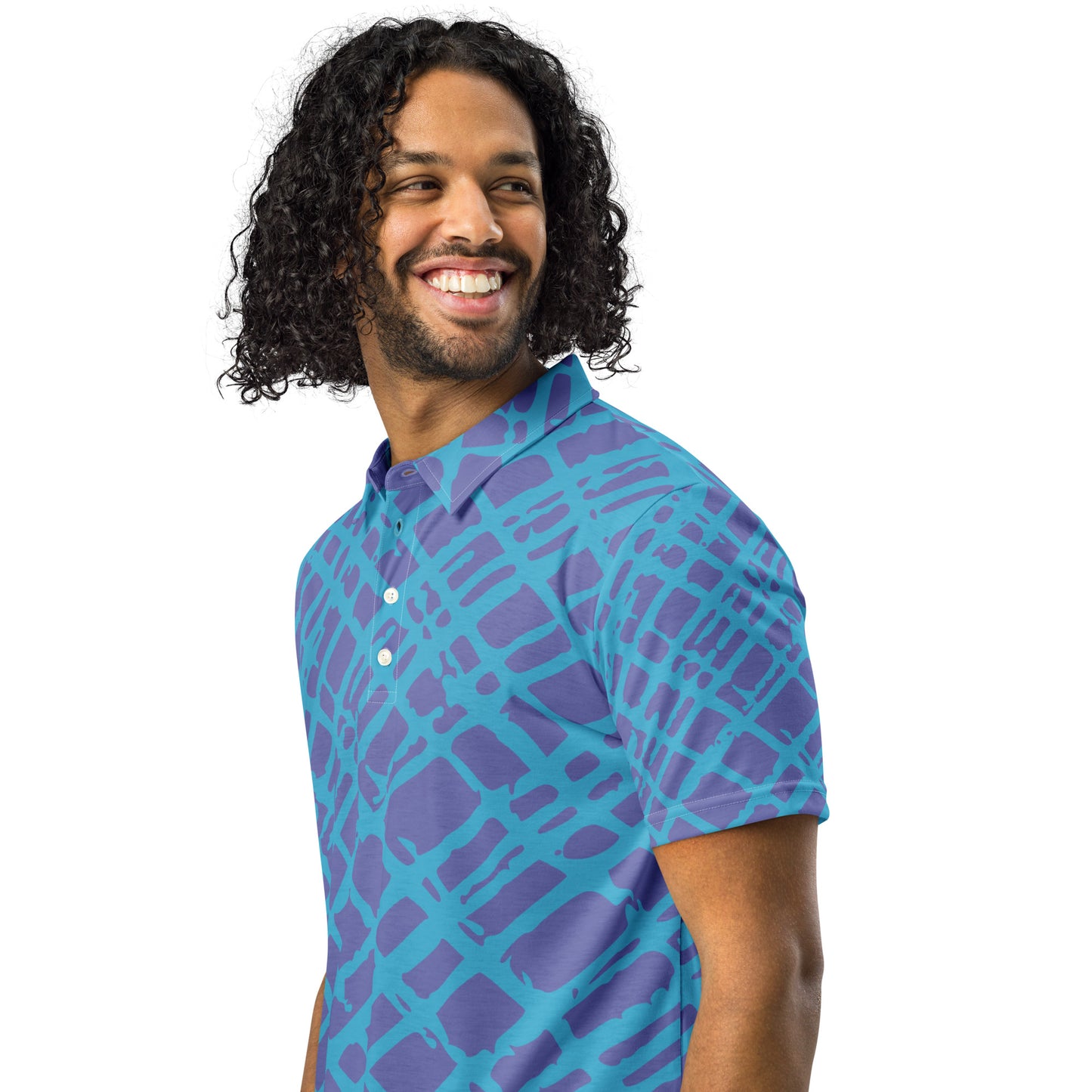 Men's Slim Fit Polo Blush & Breeze