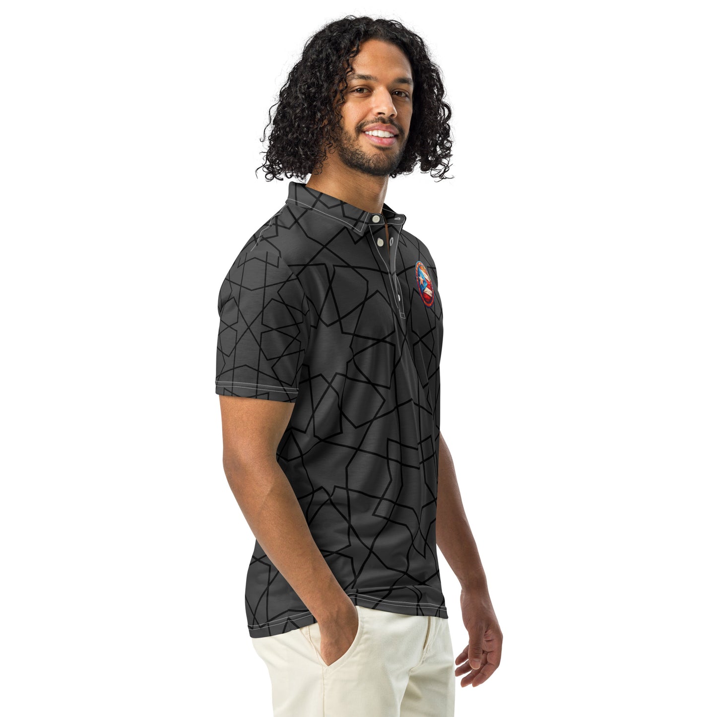 Men’s slim fit Boricua Gray polo