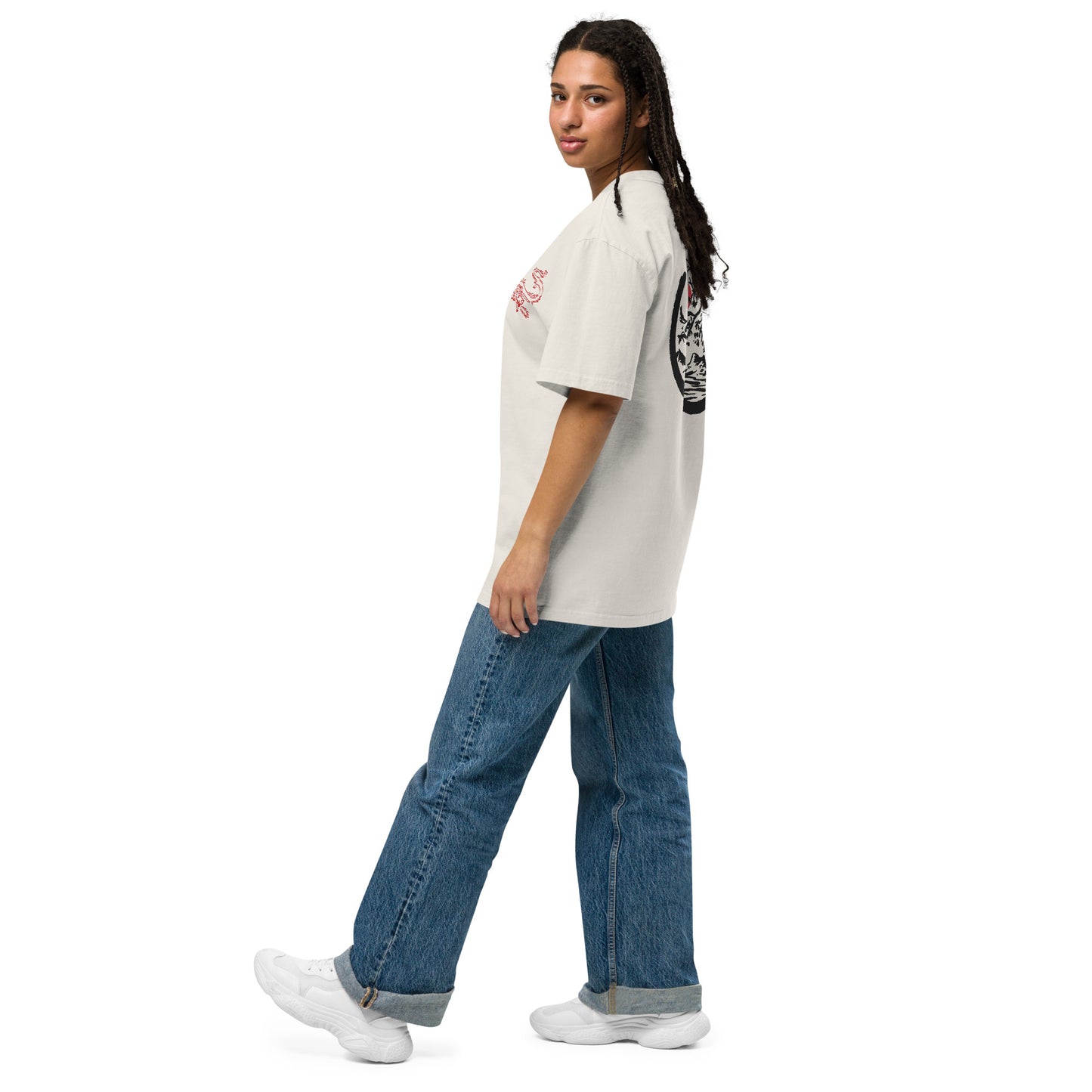 Dragon emblem Baggy T-Shirt