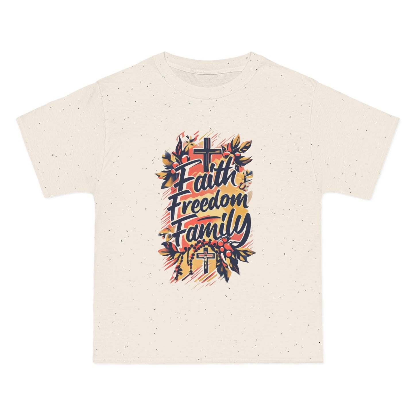 Faith Freedom Family Short-Sleeve T-Shirt | Inspirational Tee for Everyday Wear