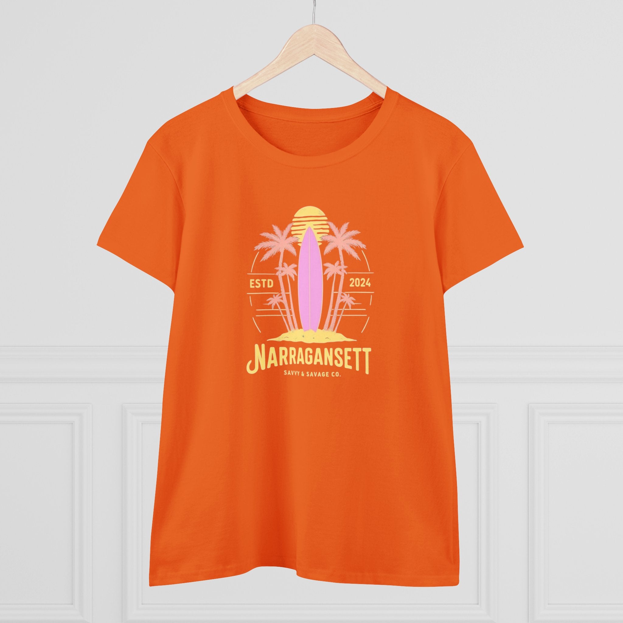 Narragansett Orange shirt Front View 
