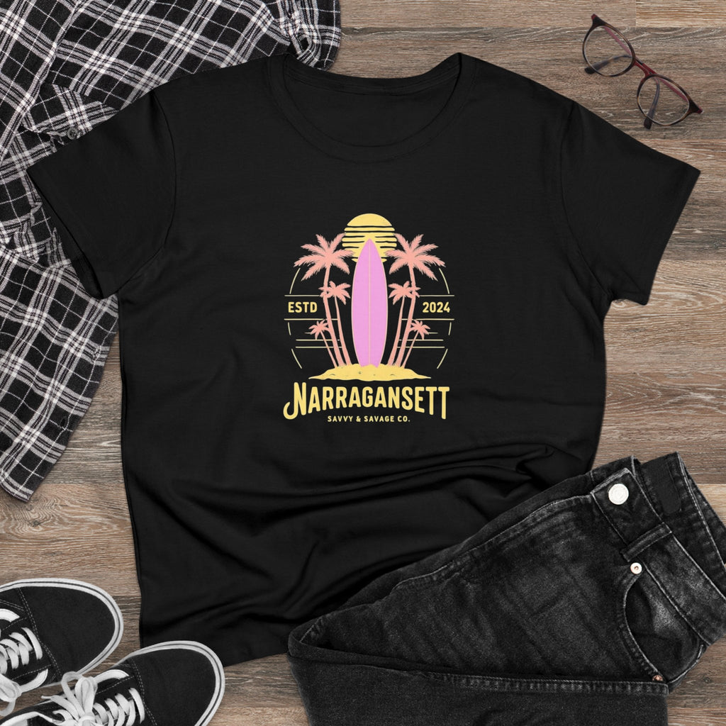 Narragansett Black shirt Front View 
