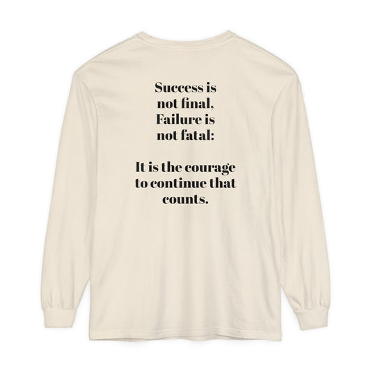 Courage Long Sleeve T-Shirt - 'Keep Going' & Inspirational Quote