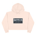 Brooklyn Crop Hoodie Cream Flat view
