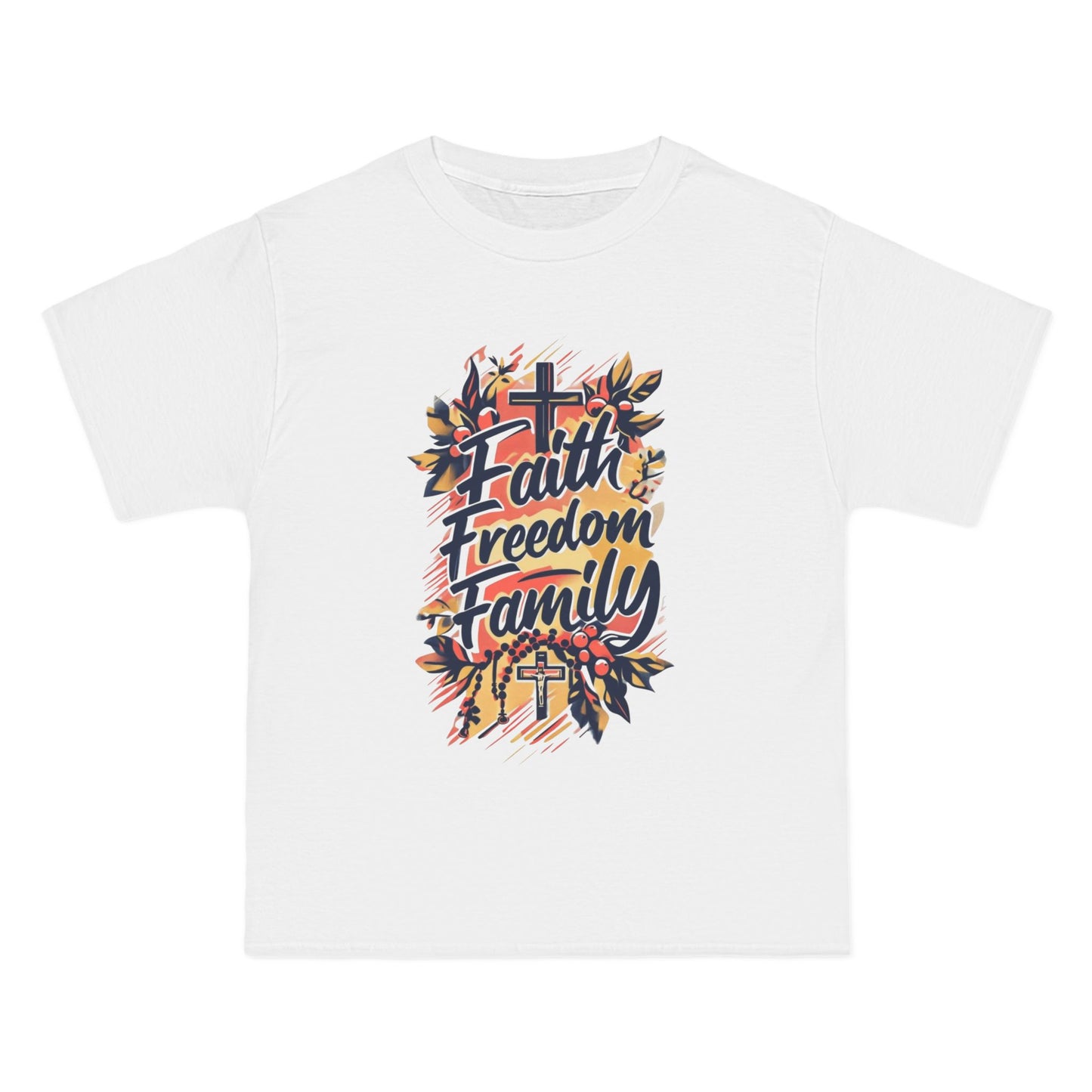 Faith Freedom Family Short-Sleeve T-Shirt | Inspirational Tee for Everyday Wear