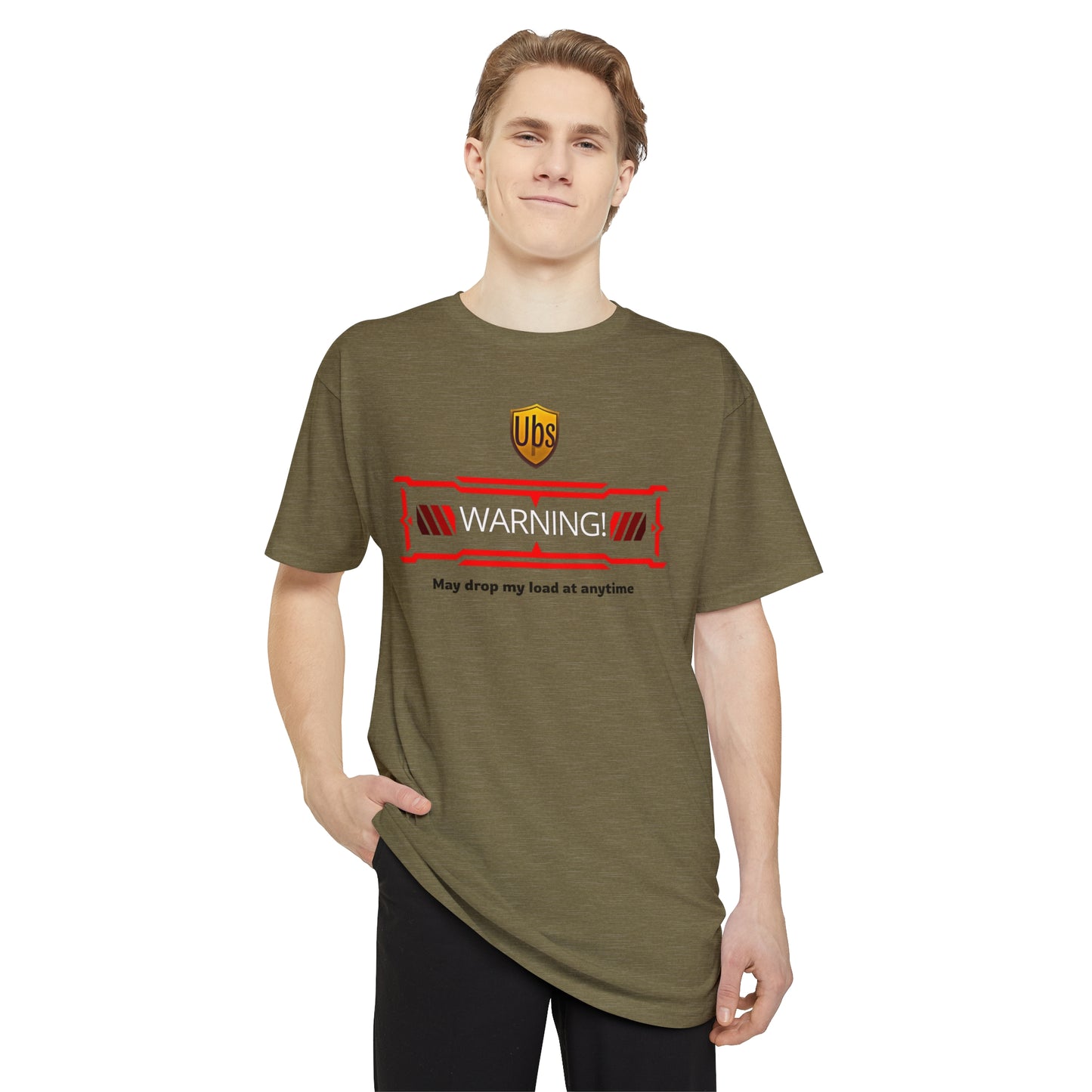 Funny Caution Box Graphic *Long Body* Tee