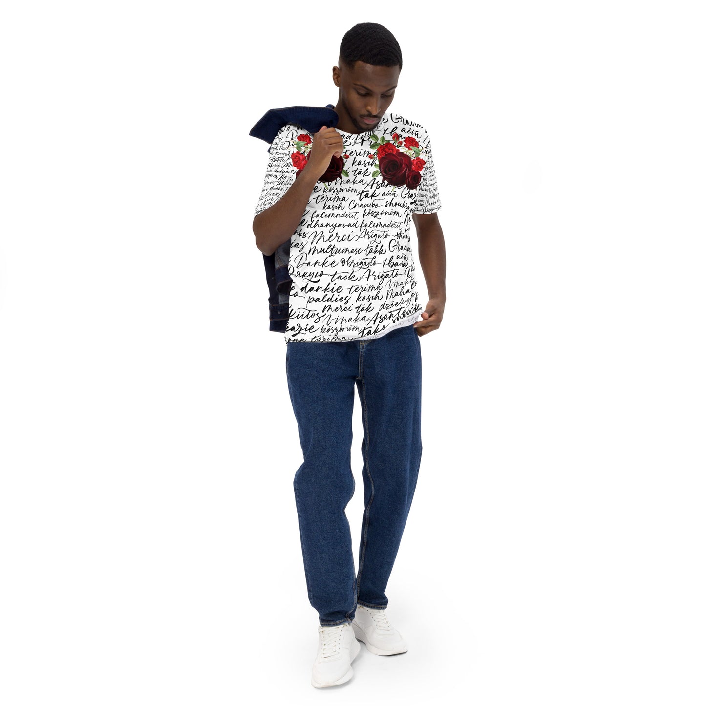 Roses and a letter T-Shirt
