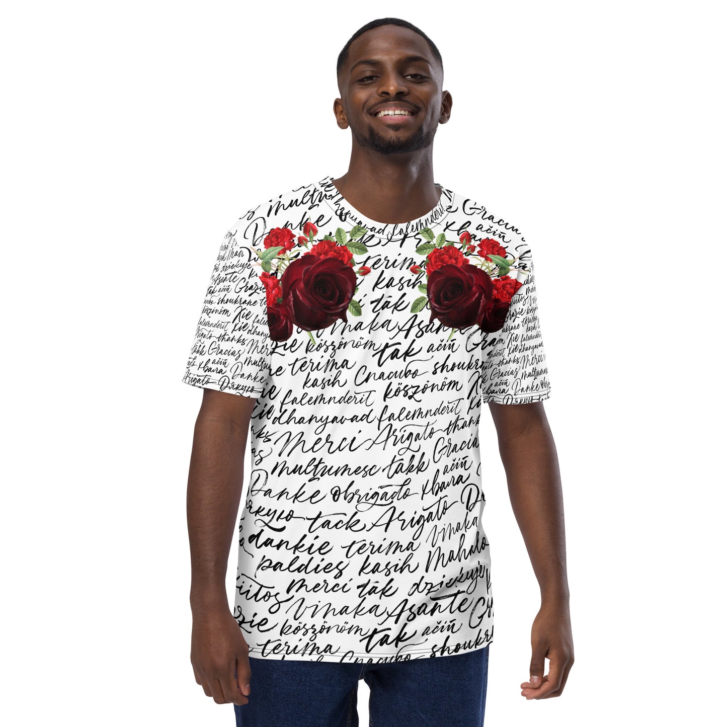 Roses and a letter T-Shirt