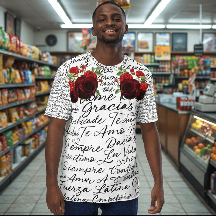 Roses and a letter T-Shirt