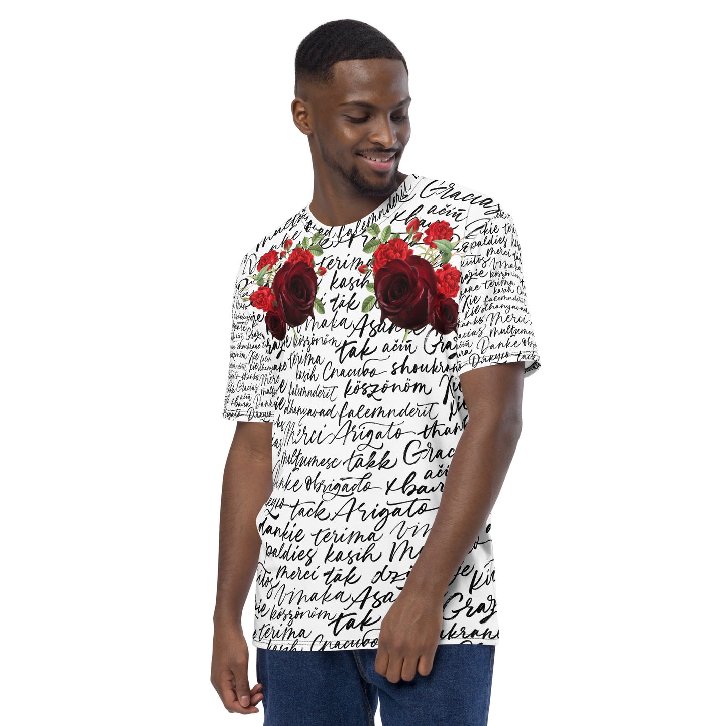 Roses and a letter T-Shirt