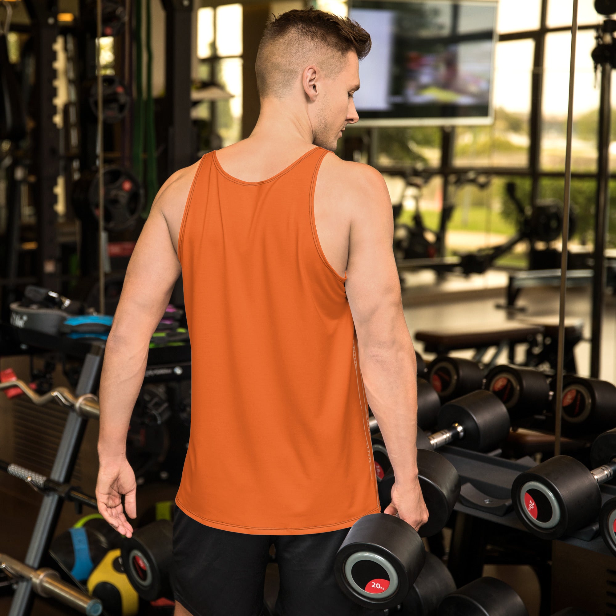 Orange King Gym Tank
