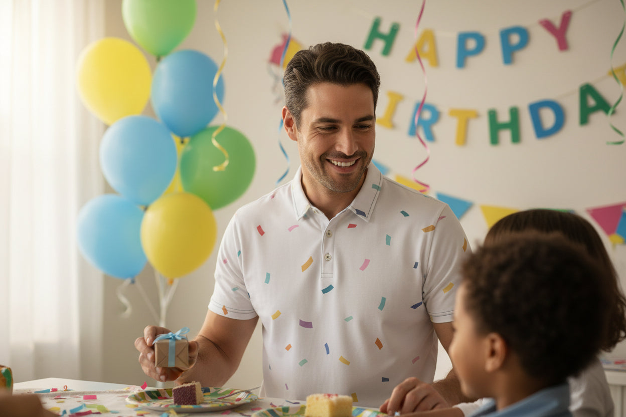 Birthday Cake Slim fit polo
