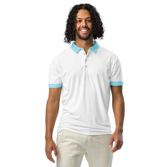 Men’s slim fit polo Sky Trim Blue