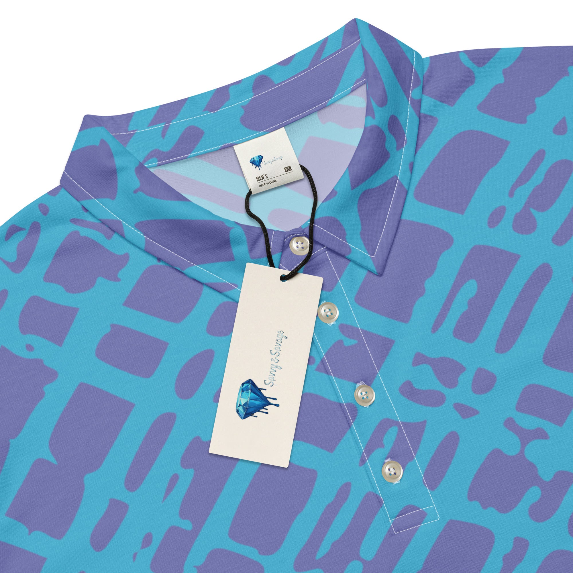 Men's Slim Fit Polo Blush & Breeze