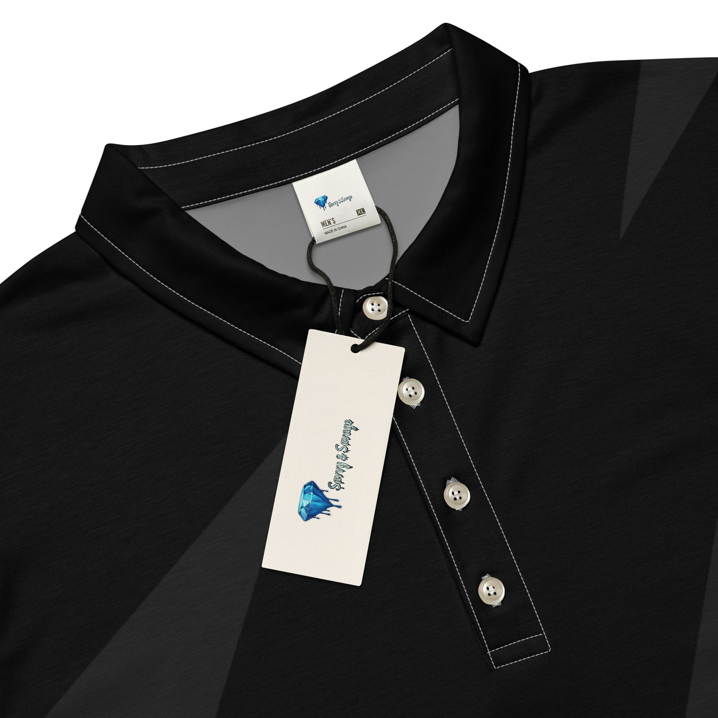 Men’s slim fit polo Black Knight