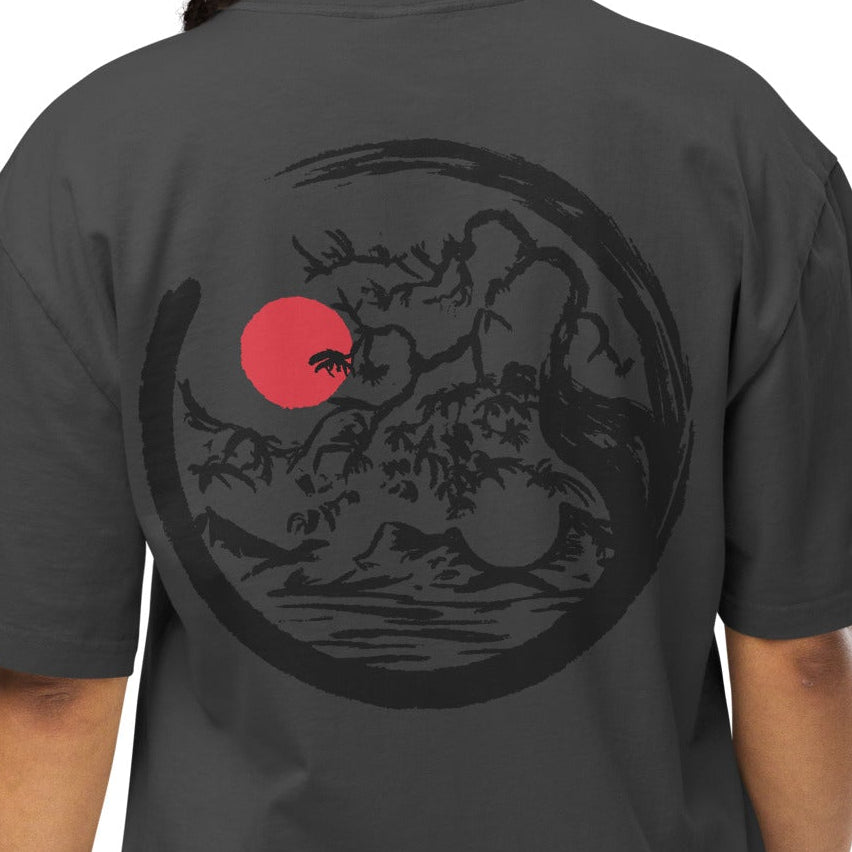 Dragon Emblem Oversized Graphic T-Shirt