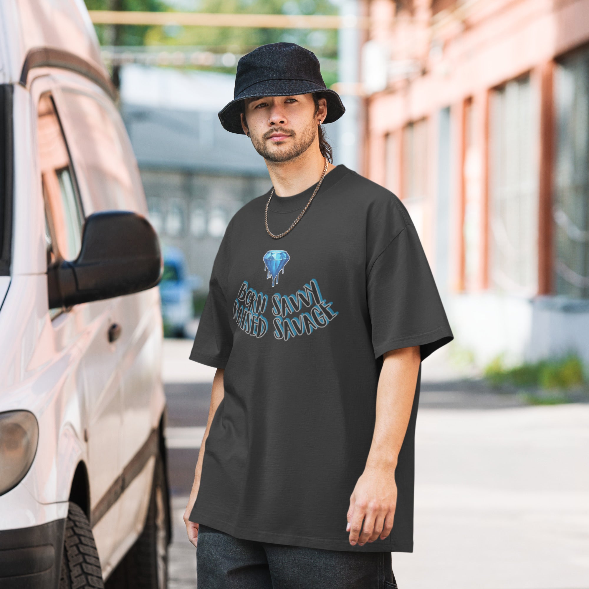 Born Savvy, Raised Savage Baggy Shirt