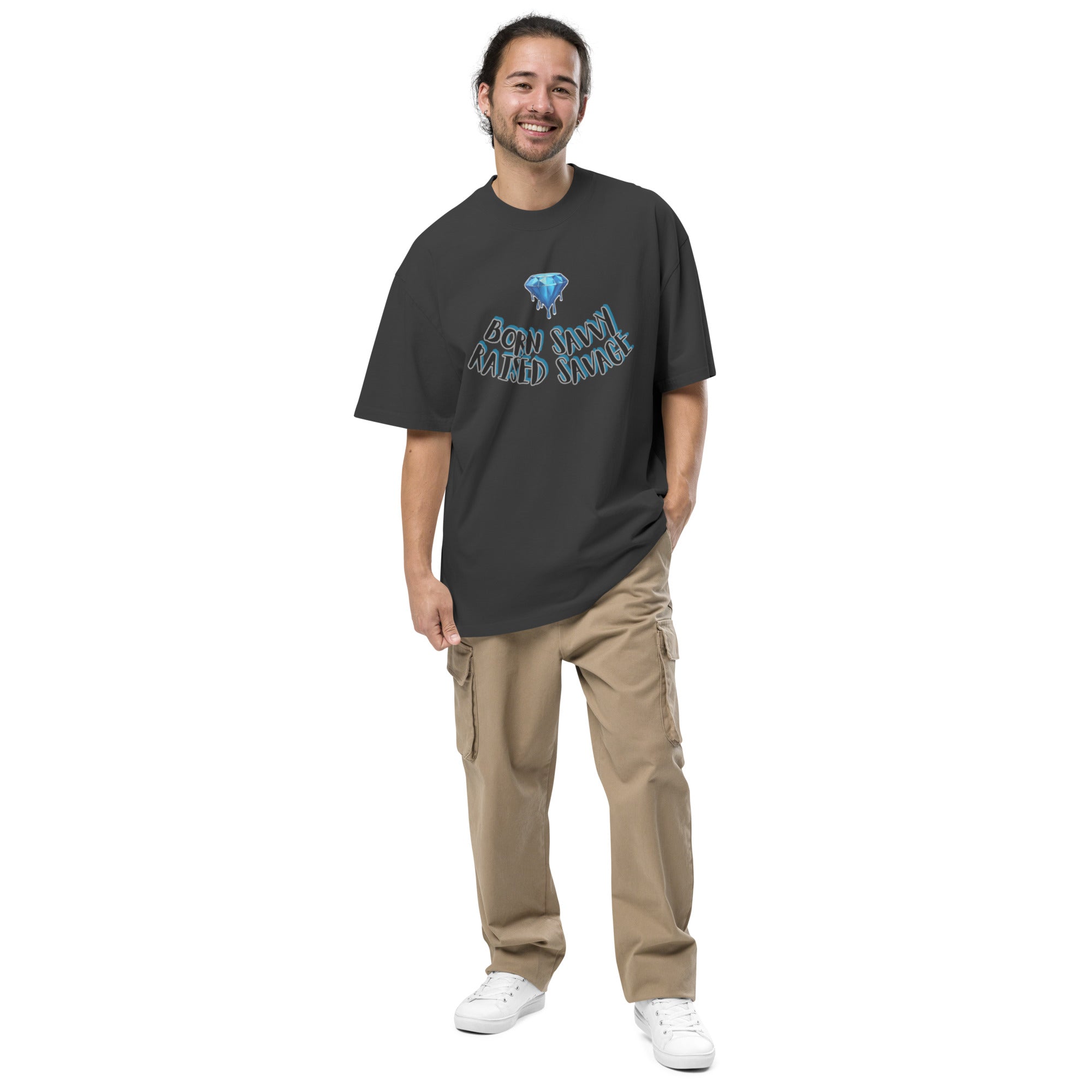 Born Savvy, Raised Savage Baggy Shirt