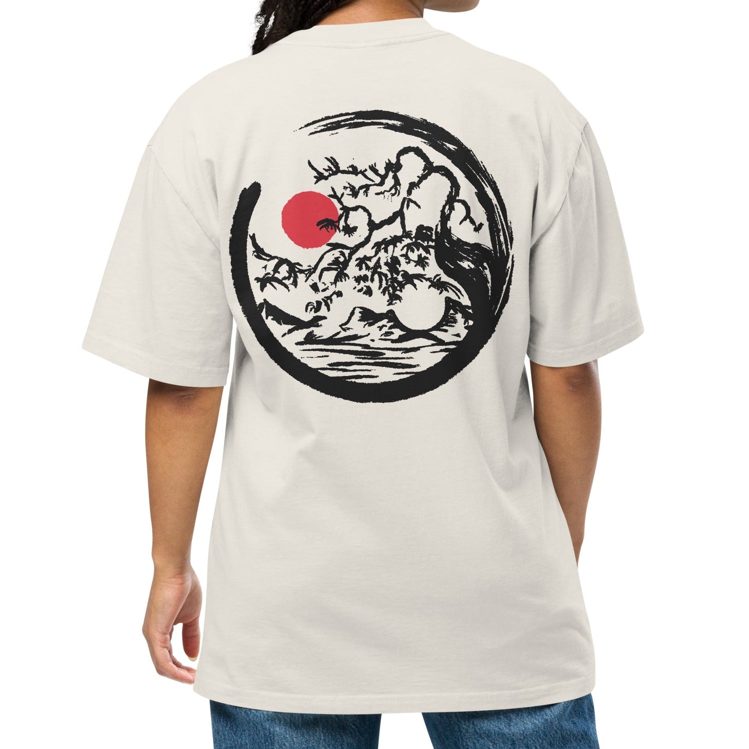 Dragon Emblem Oversized Graphic T-Shirt