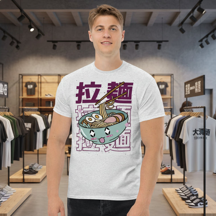 Pho Noodles Anime graphic t-shirt - front view