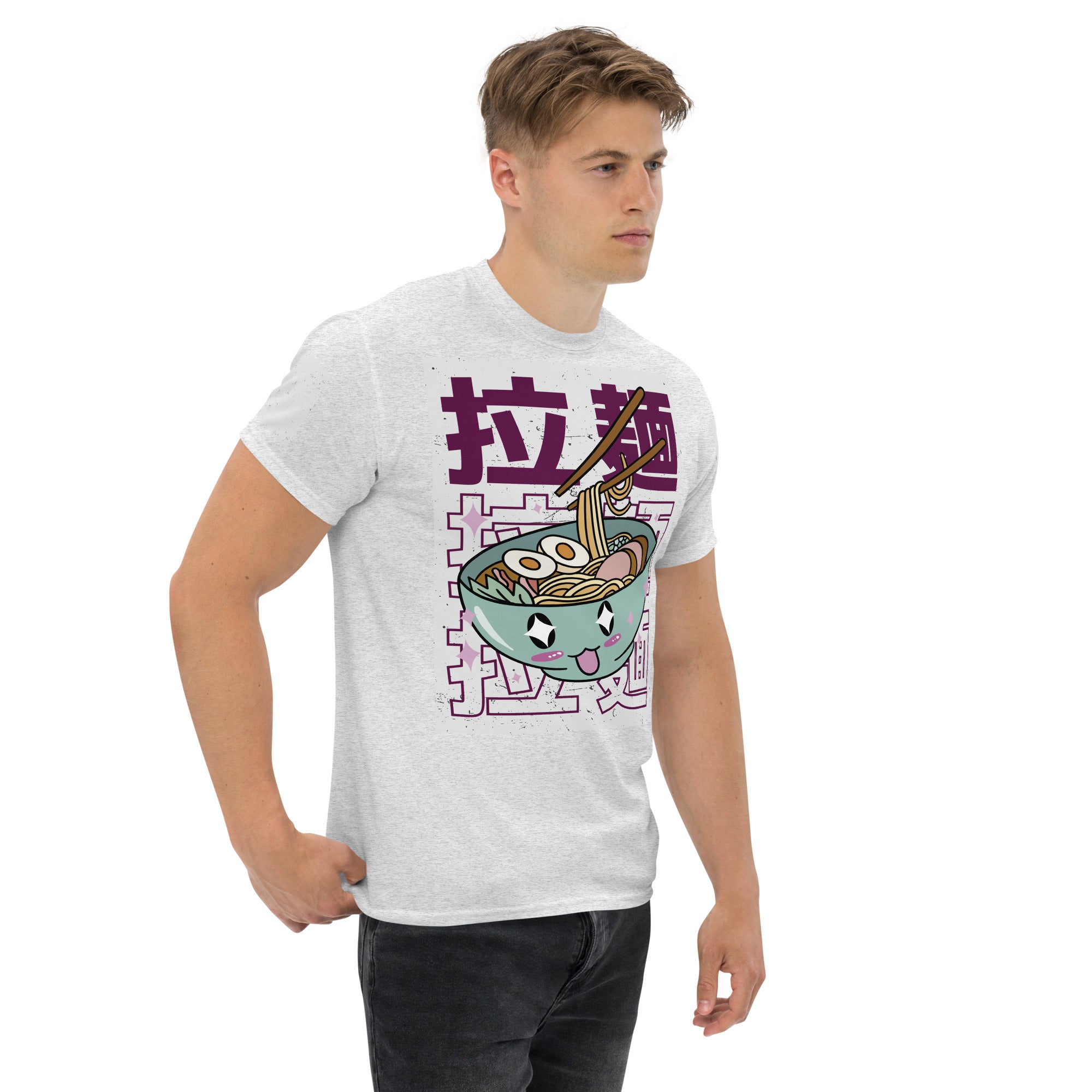Pho Noodles Anime graphic t-shirt - side view