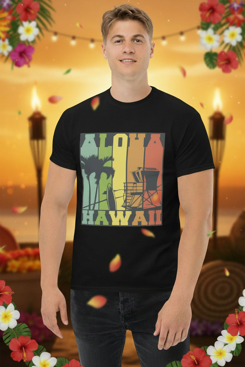 Aloha Hawaii Black front view 