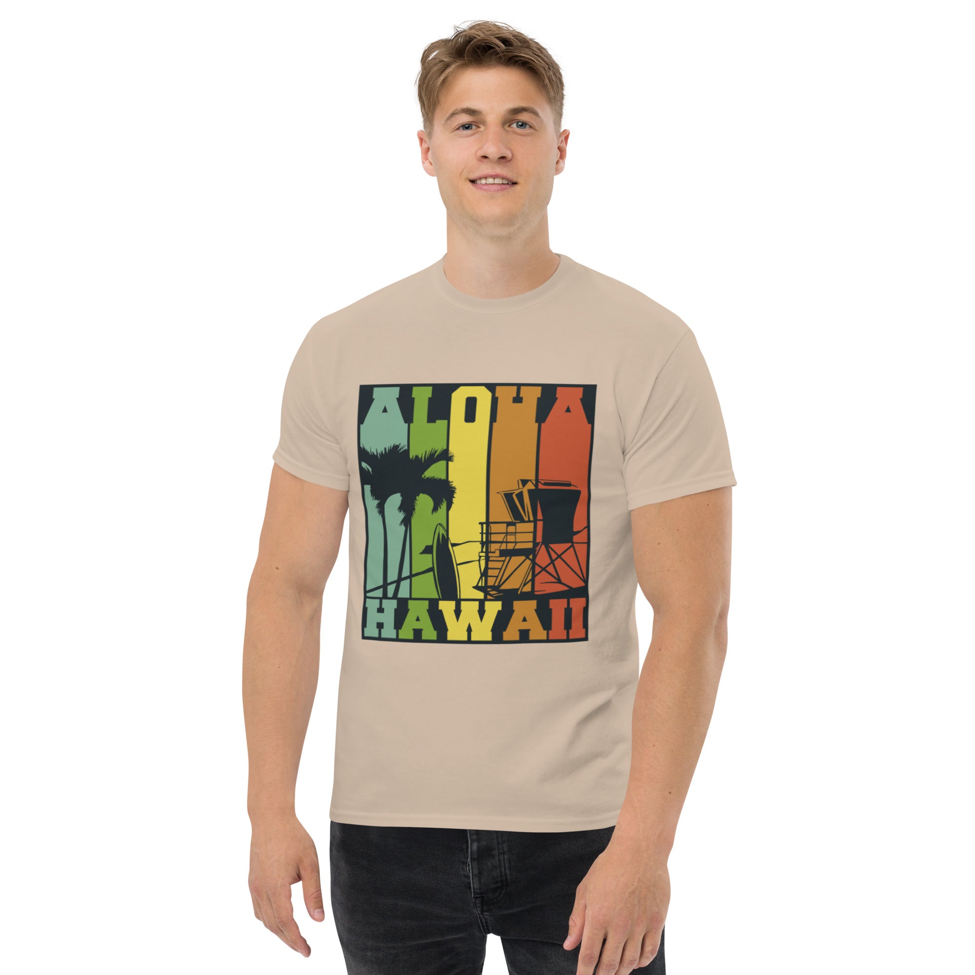Aloha Hawaii beige front view 